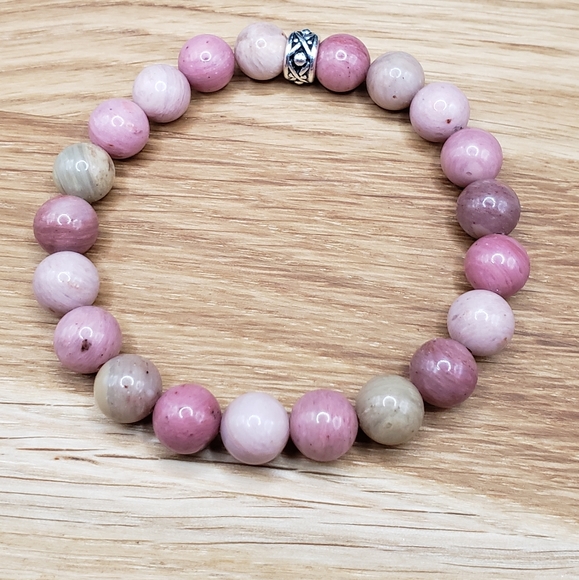 SOLD Rhonodite Beads Bracelet - Picture 4 of 9
